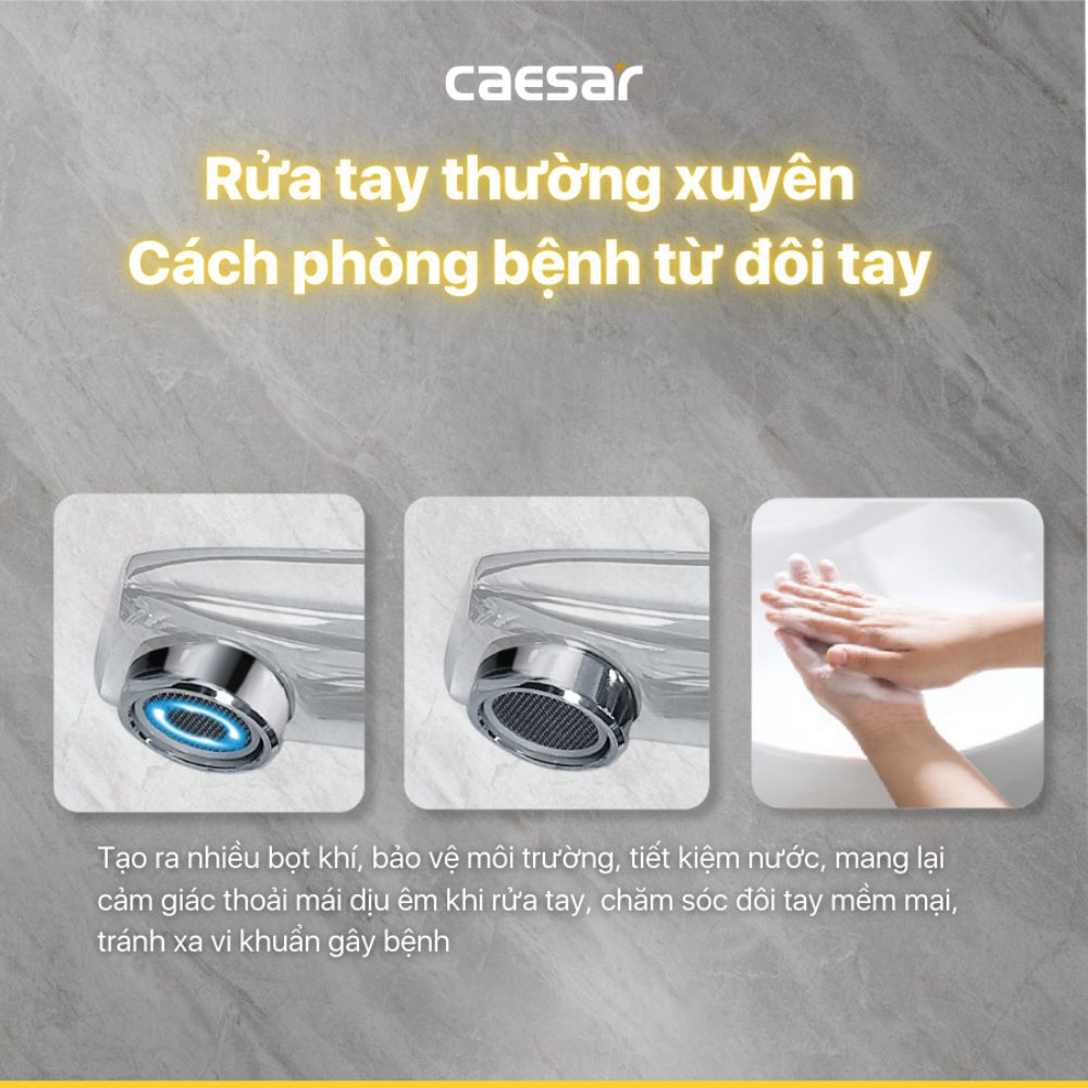 Vòi chậu lavabo lạnh Caesar B119C - 11