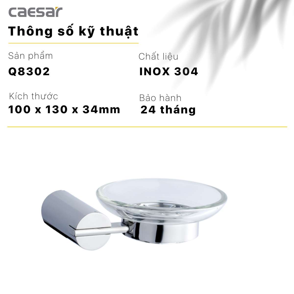 Kệ xà phòng Caesar Q8302 - 14