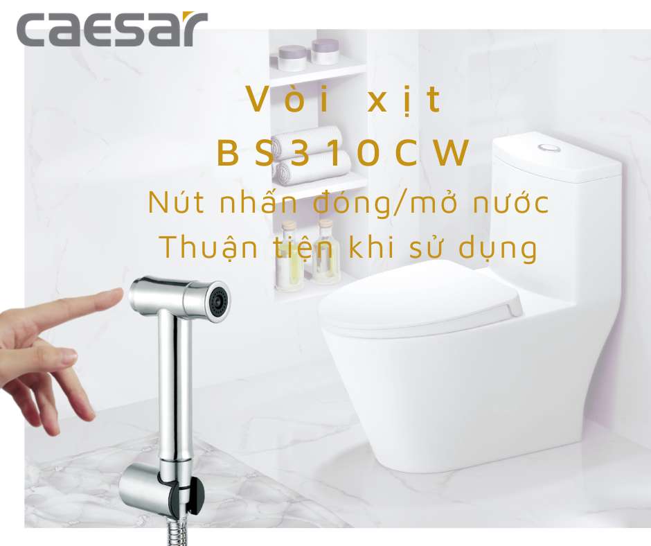 Vòi xịt vệ sinh Caesar BS310CW - 8