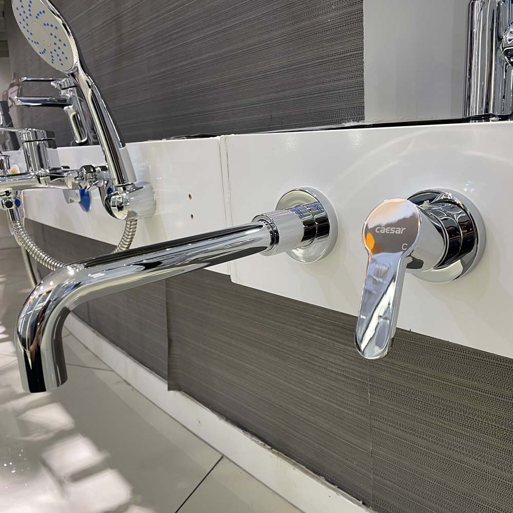 Vòi lavabo nóng lạnh âm tường Caesar B308C - 6
