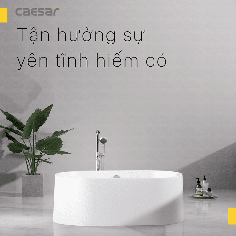 Bồn tắm lập thể 1m55 Caesar AT6350 - 6