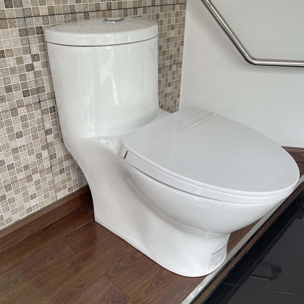 Bồn cầu 1 khối Caesar C1375 (CD1375) nắp đóng êm - 5