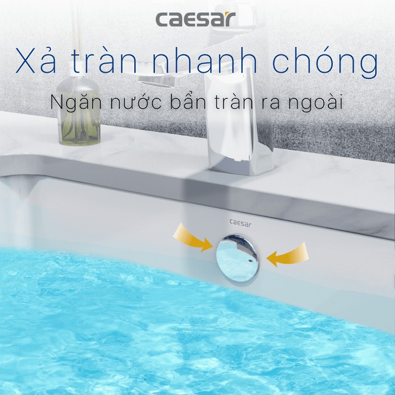 Chậu rửa mặt lavabo âm bàn Caesar LF5127 - 9