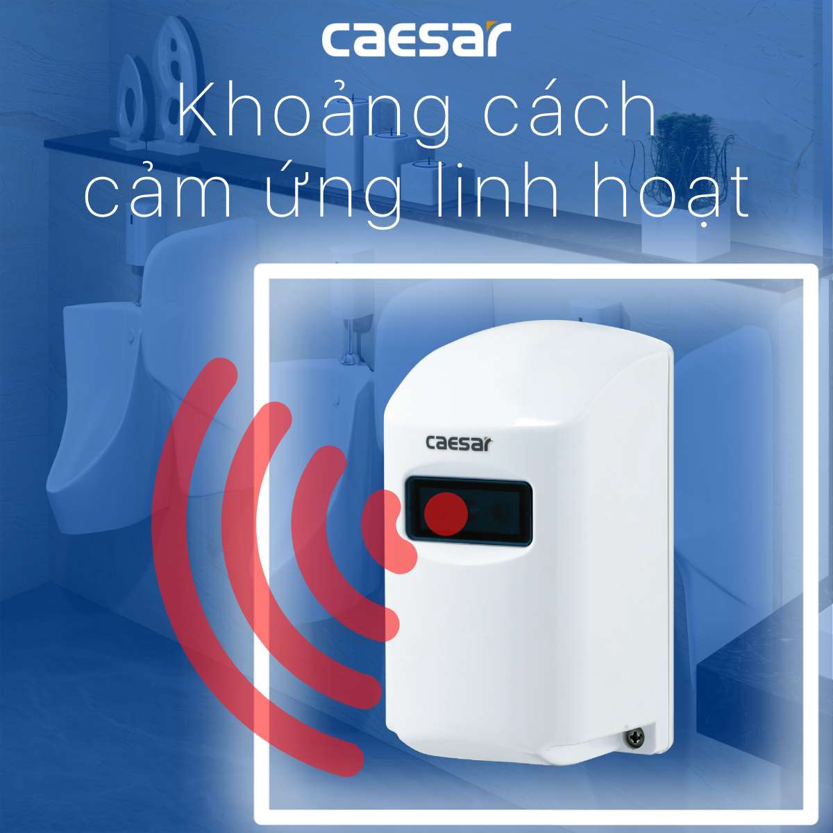 Van tiểu cảm ứng dùng pin Caesar A657DC-PW (A657DCPW) - 8