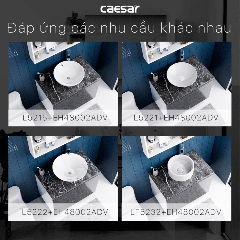 Bộ tủ lavabo Caesar L5215+EH48002ADV - 11