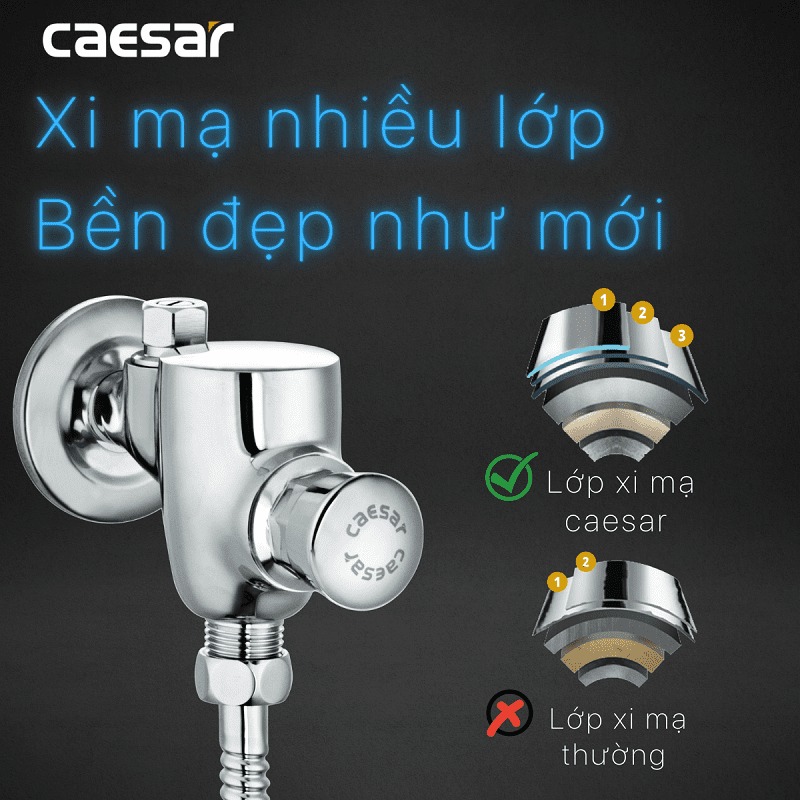 Van xả cơ bồn tiểu nam Caesar BF412G - 14