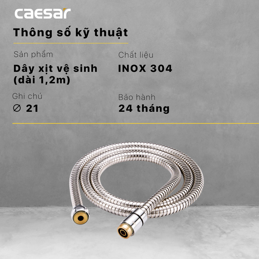 Dây xịt vệ sinh 1m2 Caesar BF431V120 - 10