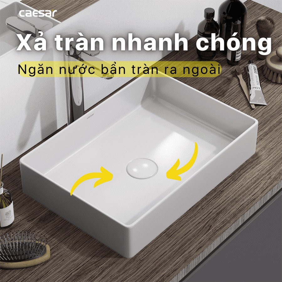 Chậu lavabo đặt bàn Caesar LF5254 - 20