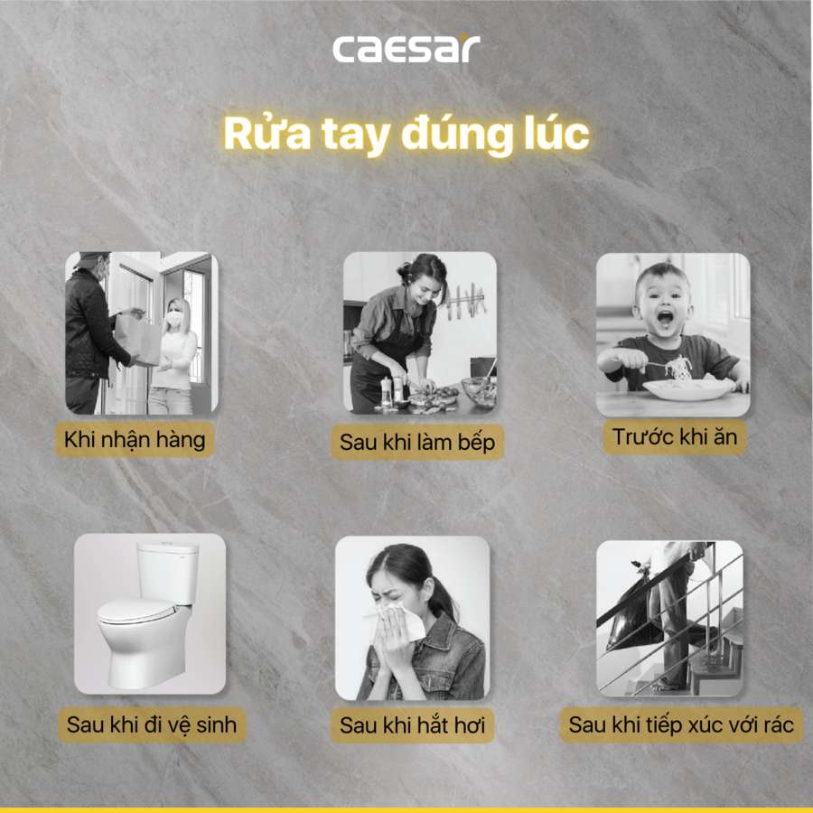 Vòi chậu lavabo nóng lạnh Caesar B550CU - 8