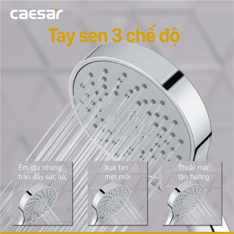 Bộ vòi sen tắm nóng lạnh Caesar S523C - 19