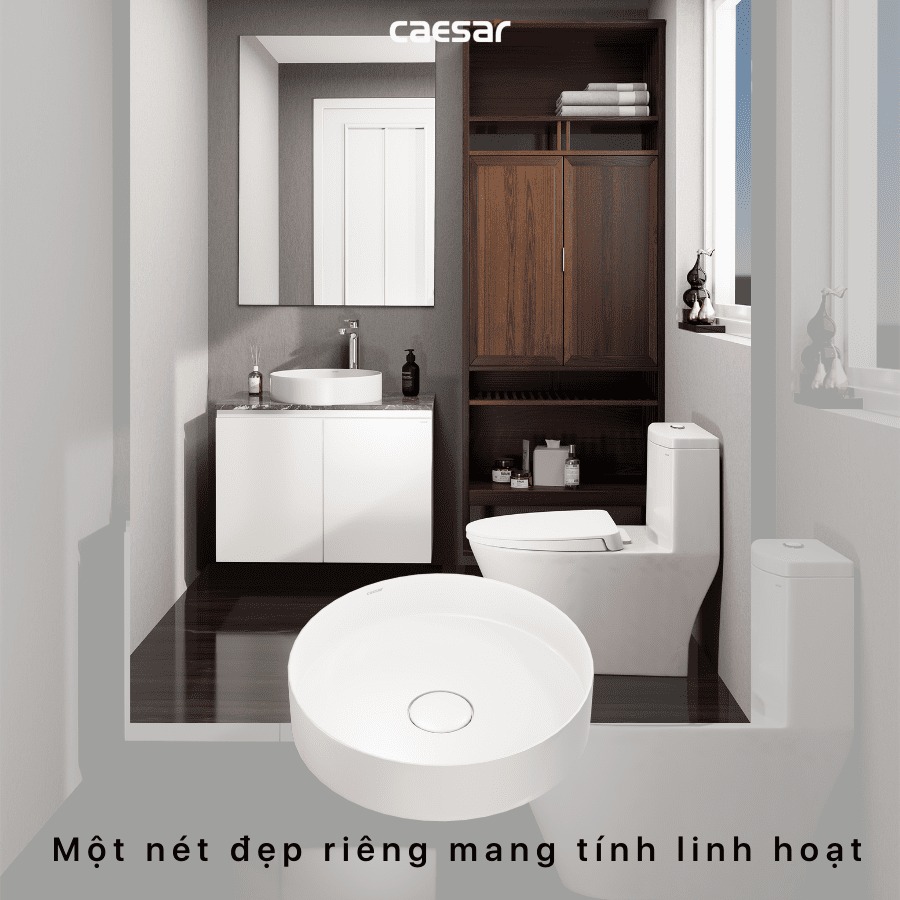 Chậu lavabo đặt bàn Caesar LF5258 - 14