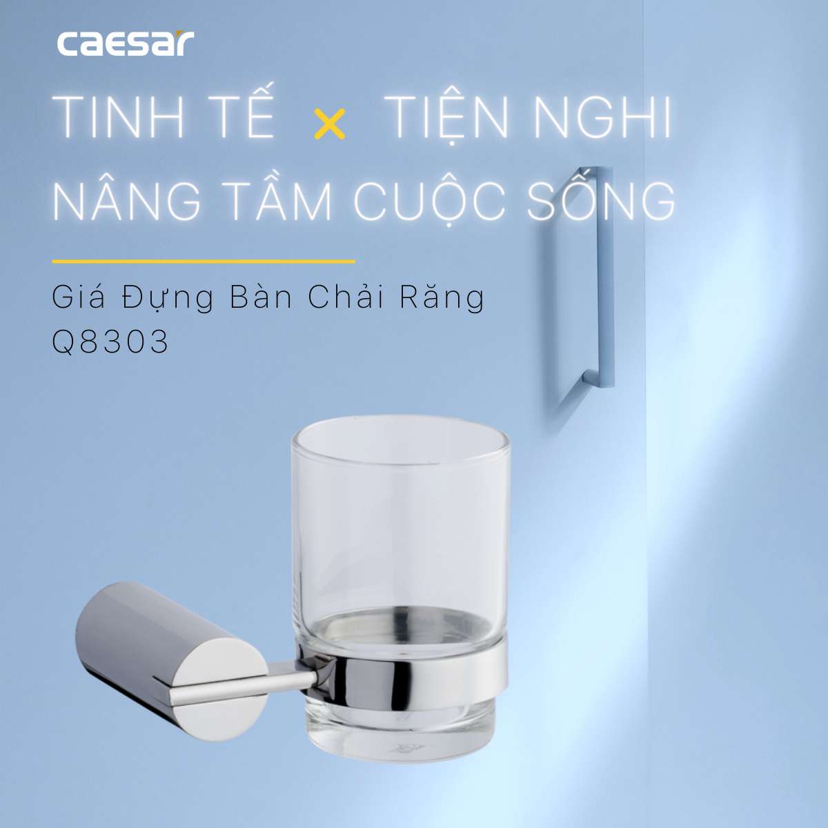 Kệ để bàn chải răng Caesar Q8303 - 6
