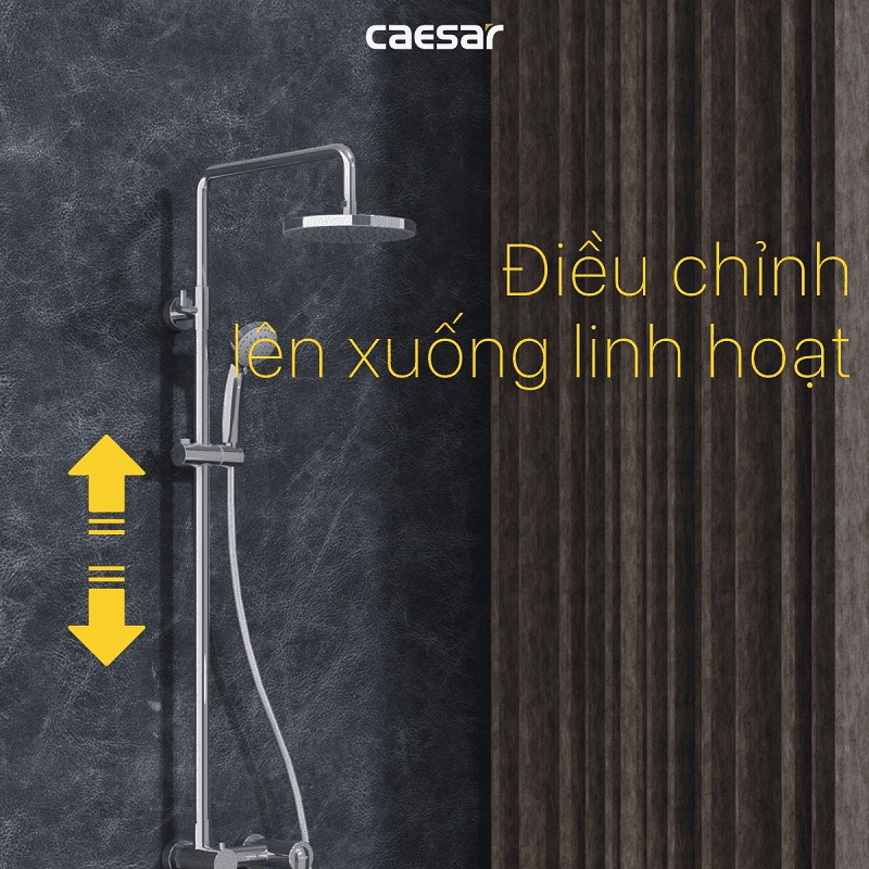 Bộ vòi sen tắm nóng lạnh Caesar S378C - 16