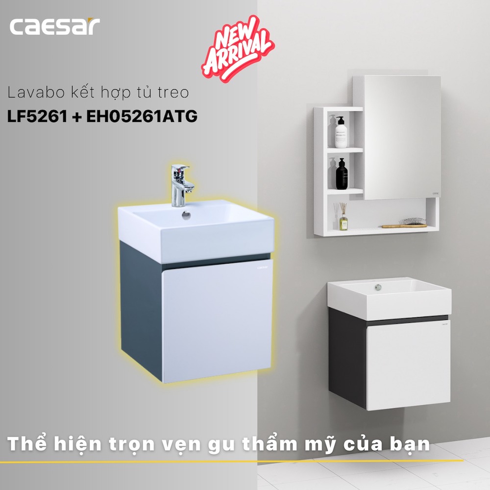 Tủ lavabo Caesar EH05261ATGV - 16