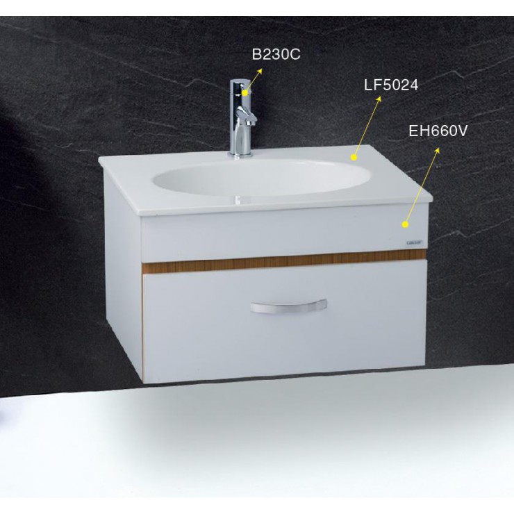 Chậu lavabo dương vành Caesar LF5024 - 3