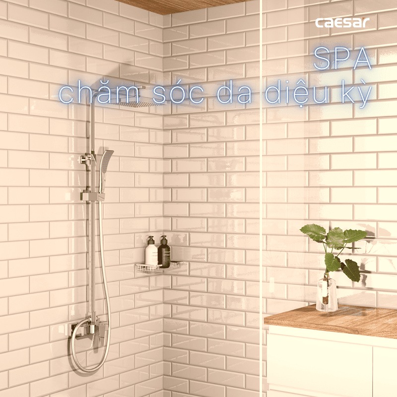 Bộ sen tắm cây nóng lạnh Caesar S648C - 15