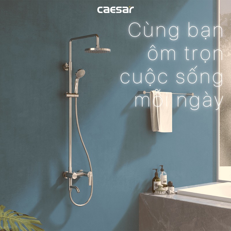 Bộ vòi sen tắm nóng lạnh Caesar S378C - 10