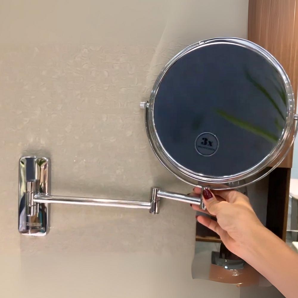 Gương trang điểm 2 mặt phóng đại 3 lần Caesar M763 - 4