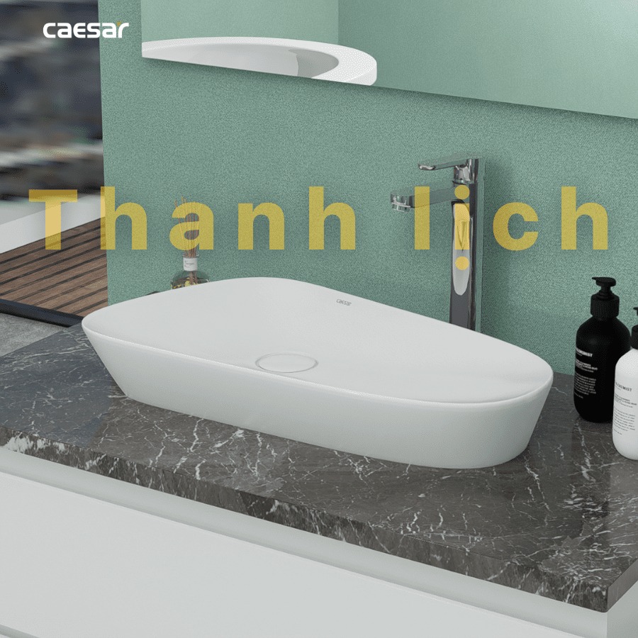 Chậu lavabo đặt bàn Caesar LF5260 - 20