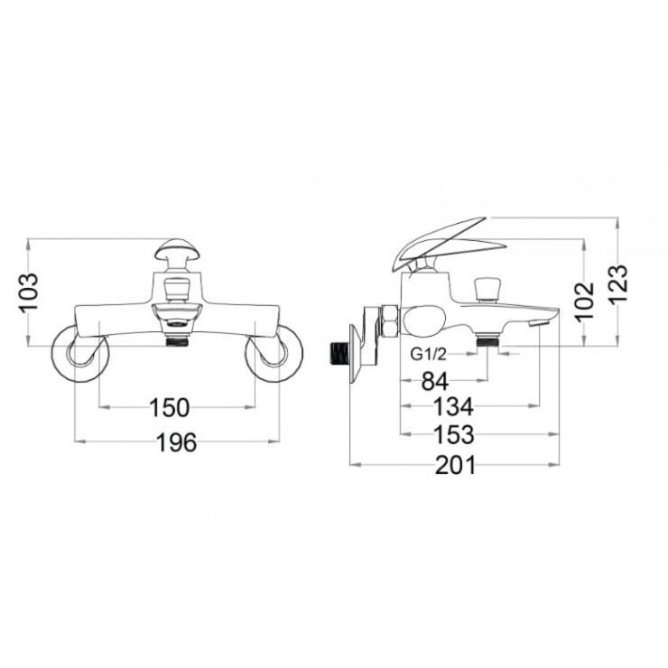 Bộ vòi sen tắm nóng lạnh Caesar S813C - 10
