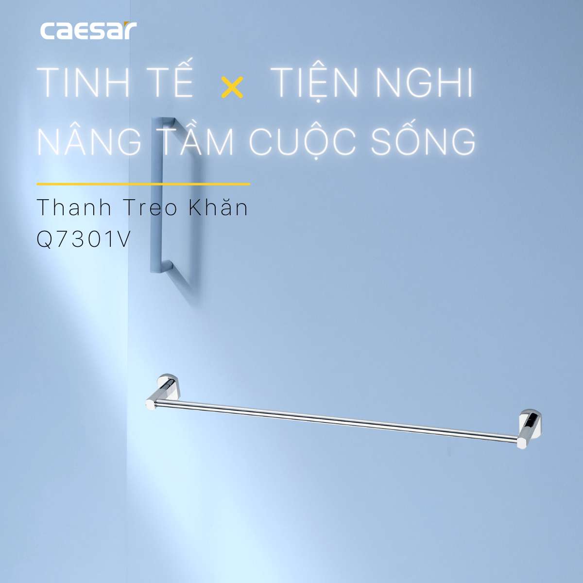 Thanh treo khăn Caesar Q7301V - 5