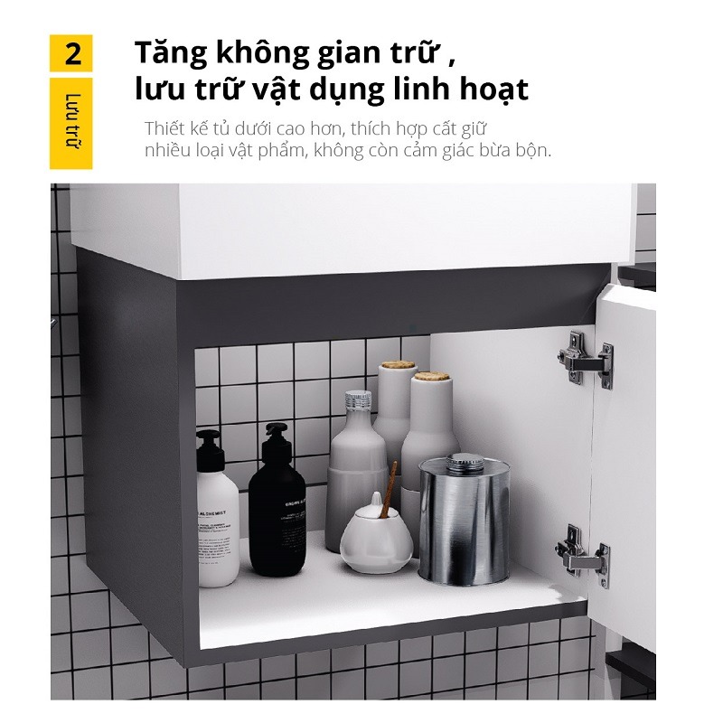 Bộ tủ lavabo Caesar LF5253+EH05253ATGV - 9