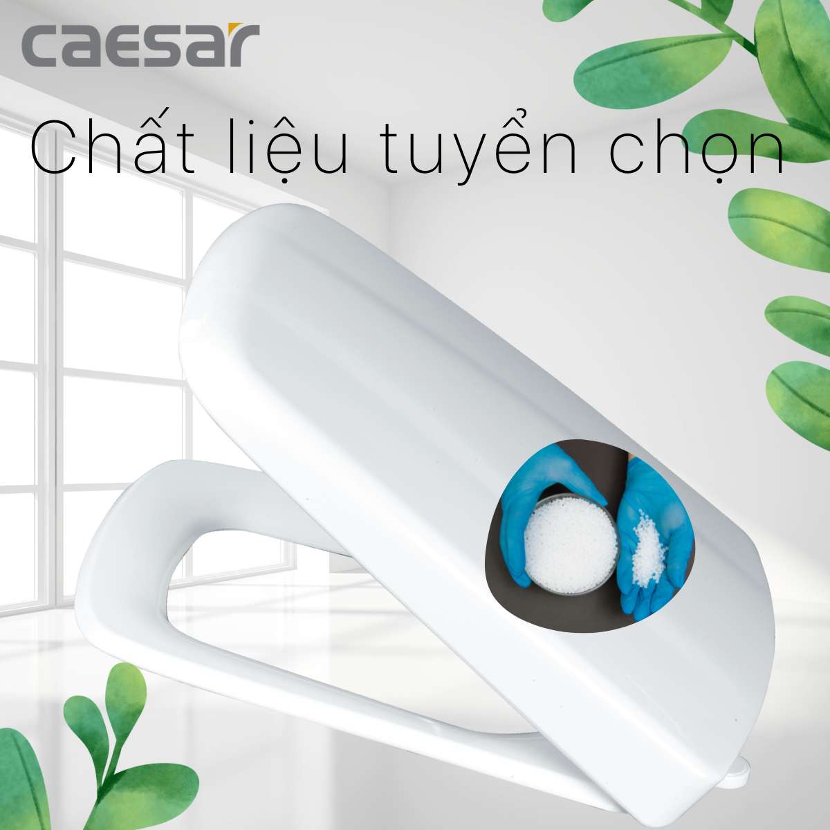 Nắp bồn cầu đóng êm Caesar M236 - 6