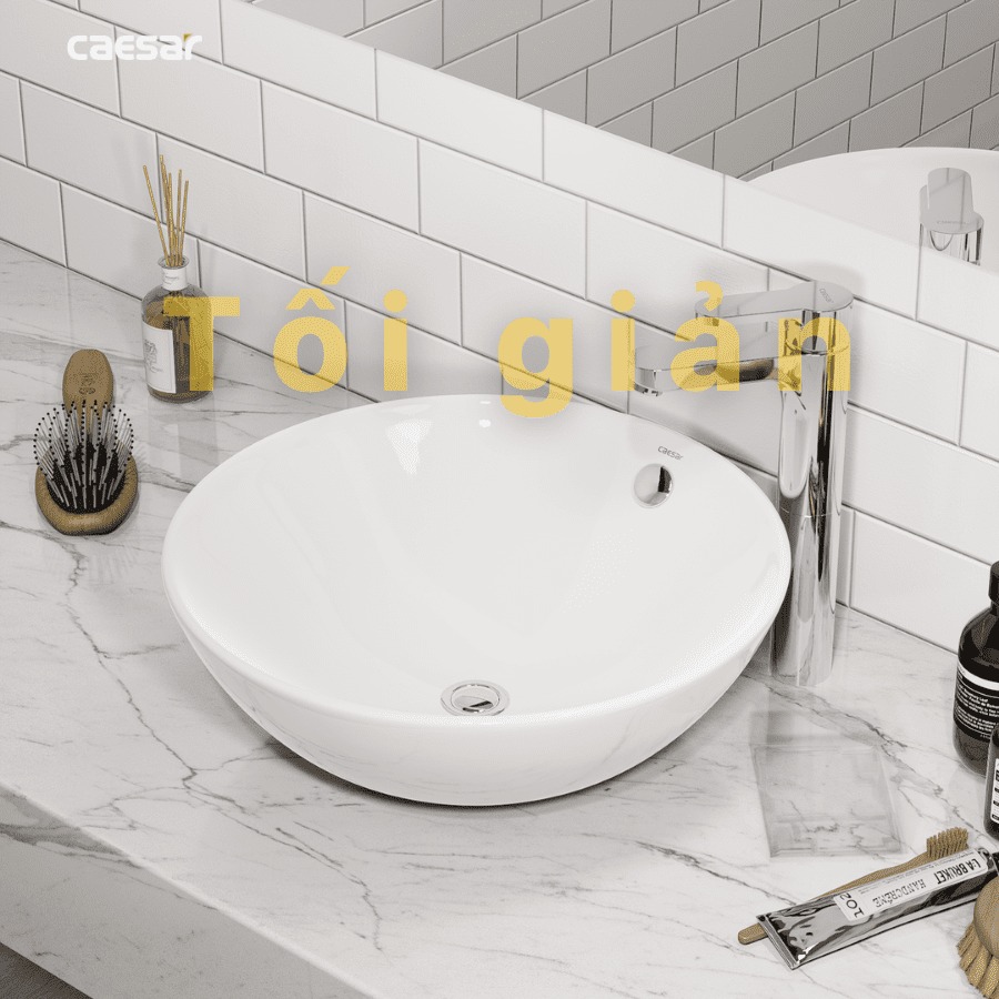 Chậu lavabo đặt bàn Caesar L5215 - 10