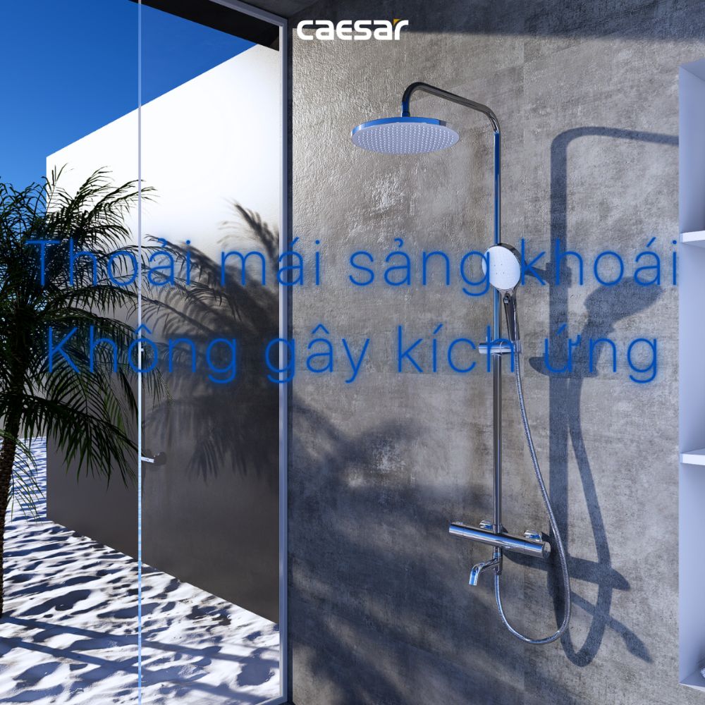 Bộ sen tắm cây nhiệt độ Caesar S1038S - 13