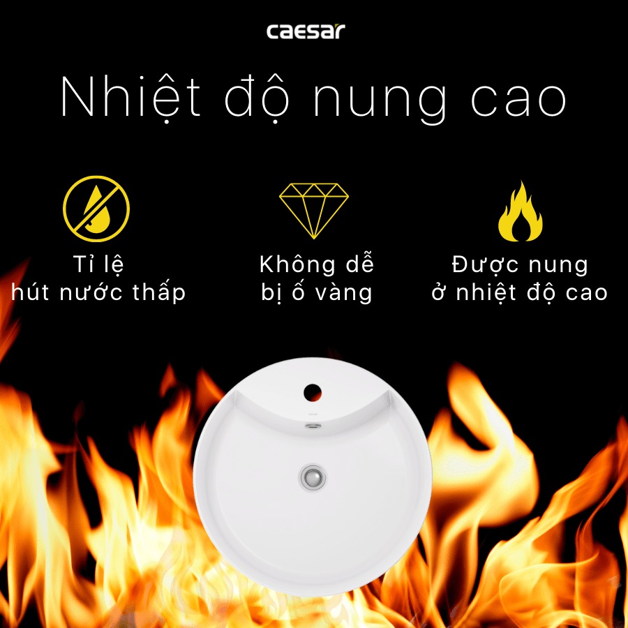 Chậu lavabo đặt bàn Caesar LF5240 - 18