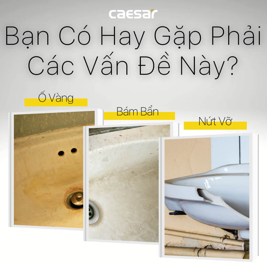 Chậu lavabo treo tường chân lửng CAESAR LF5263 + PF2463 - 12