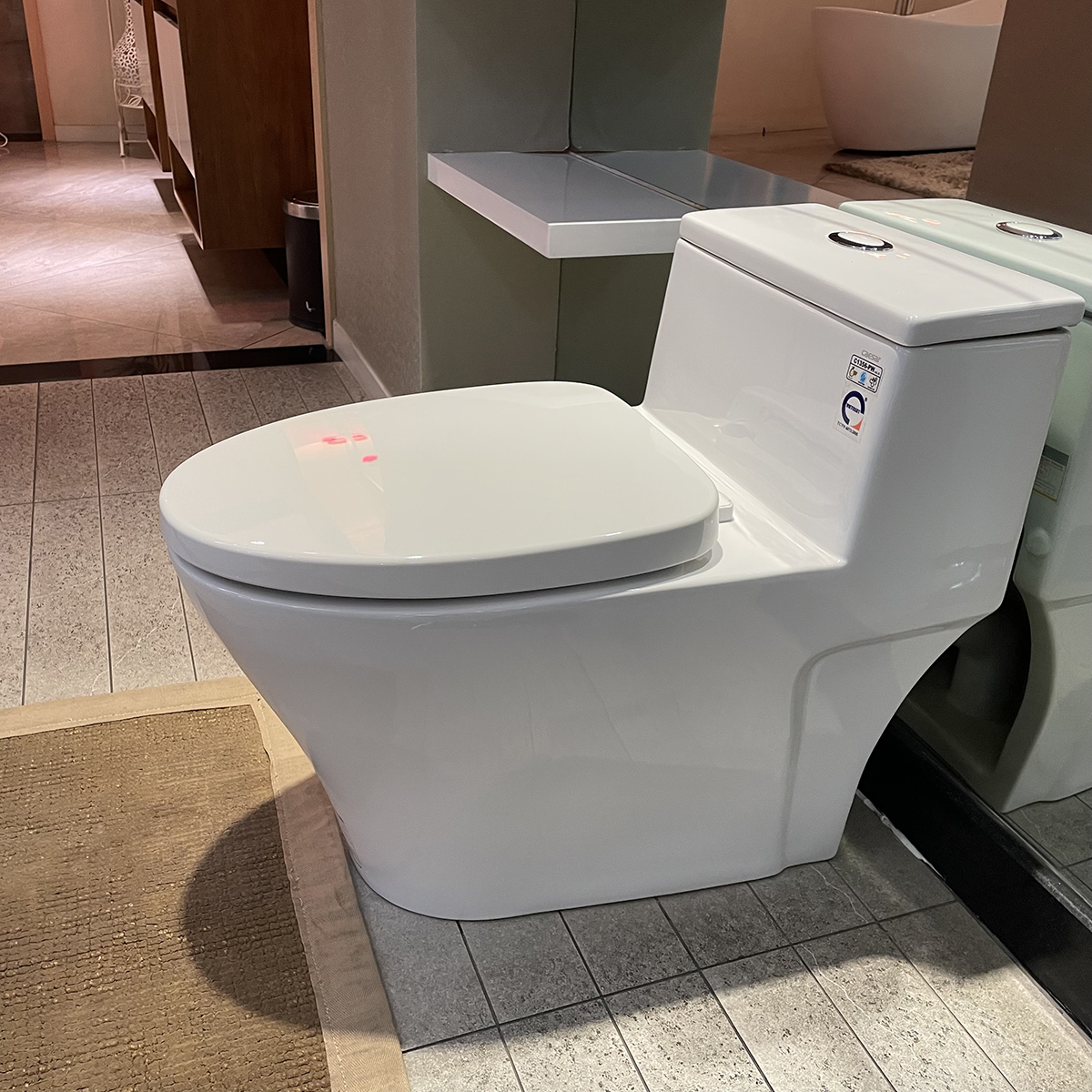 Bồn cầu 1 khối Caesar C1356 (CD1356) nắp đóng êm - 12