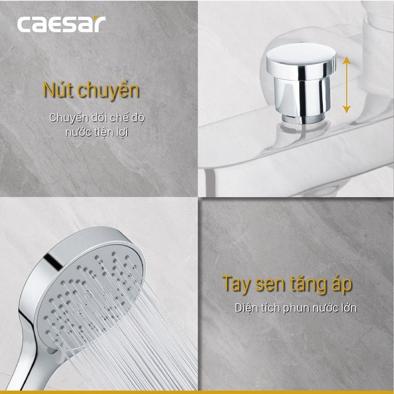 Bộ vòi sen tắm nóng lạnh Caesar S573C - 19