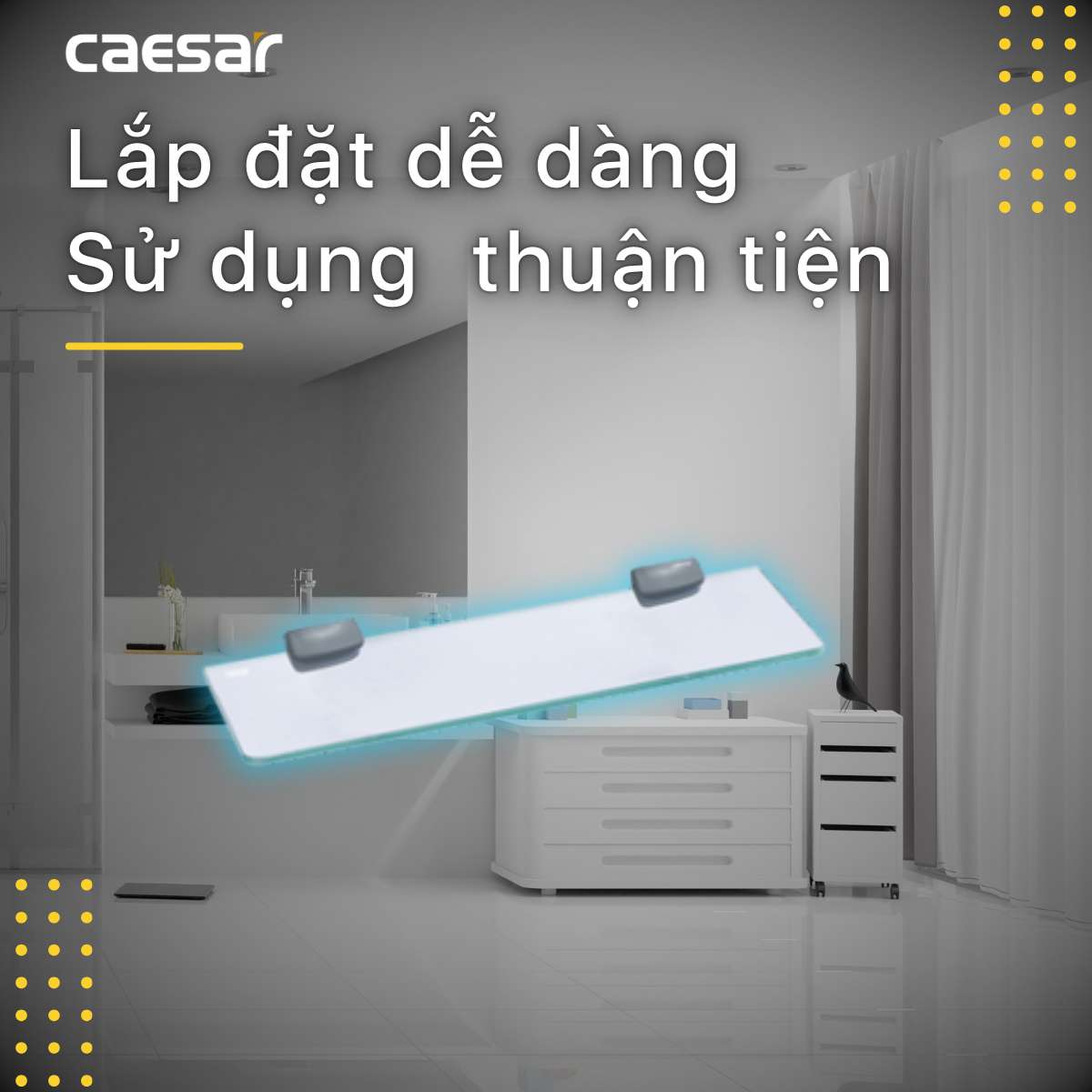 Kệ kính Caesar Q760V - 5