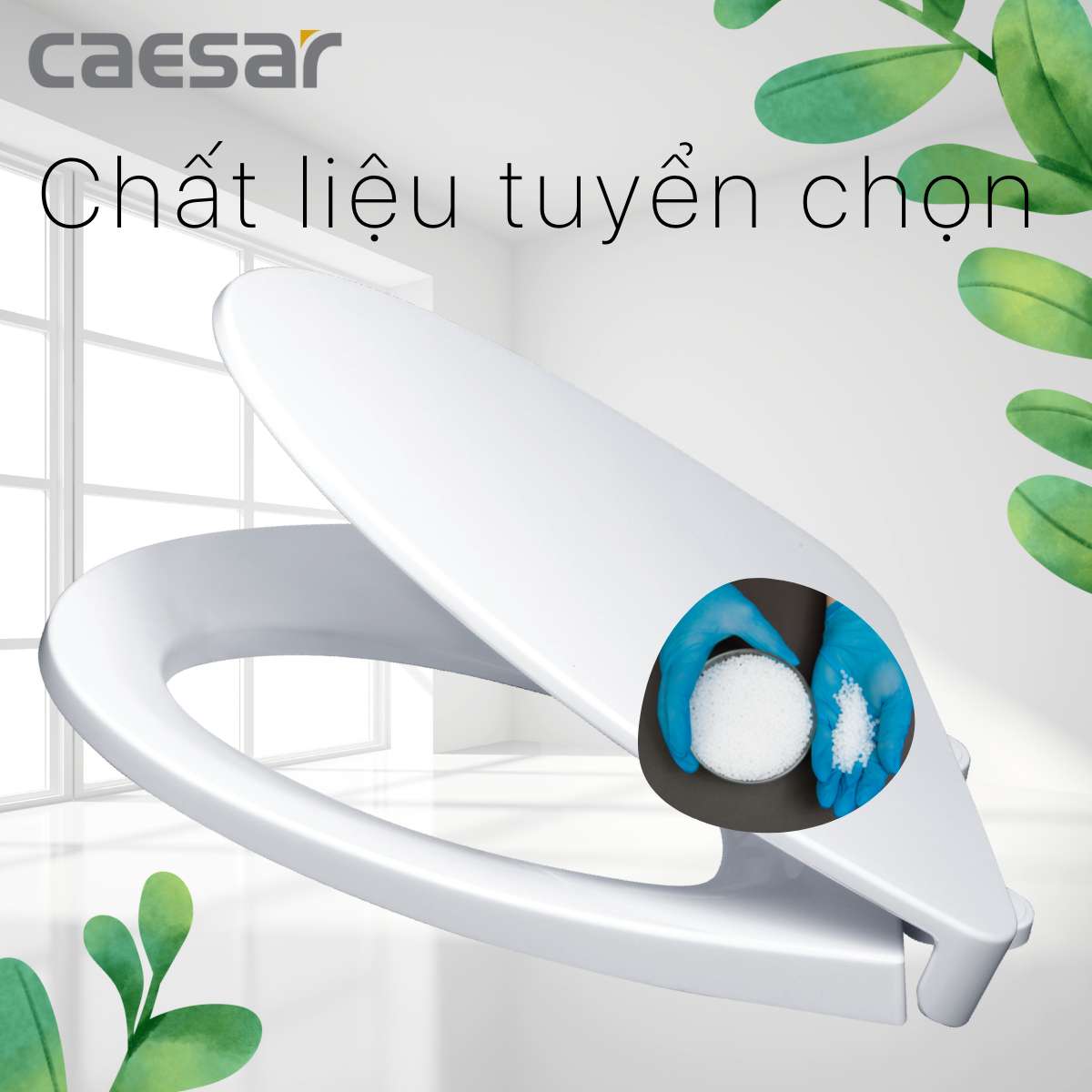 Nắp bồn cầu đóng êm Caesar M221 - 7
