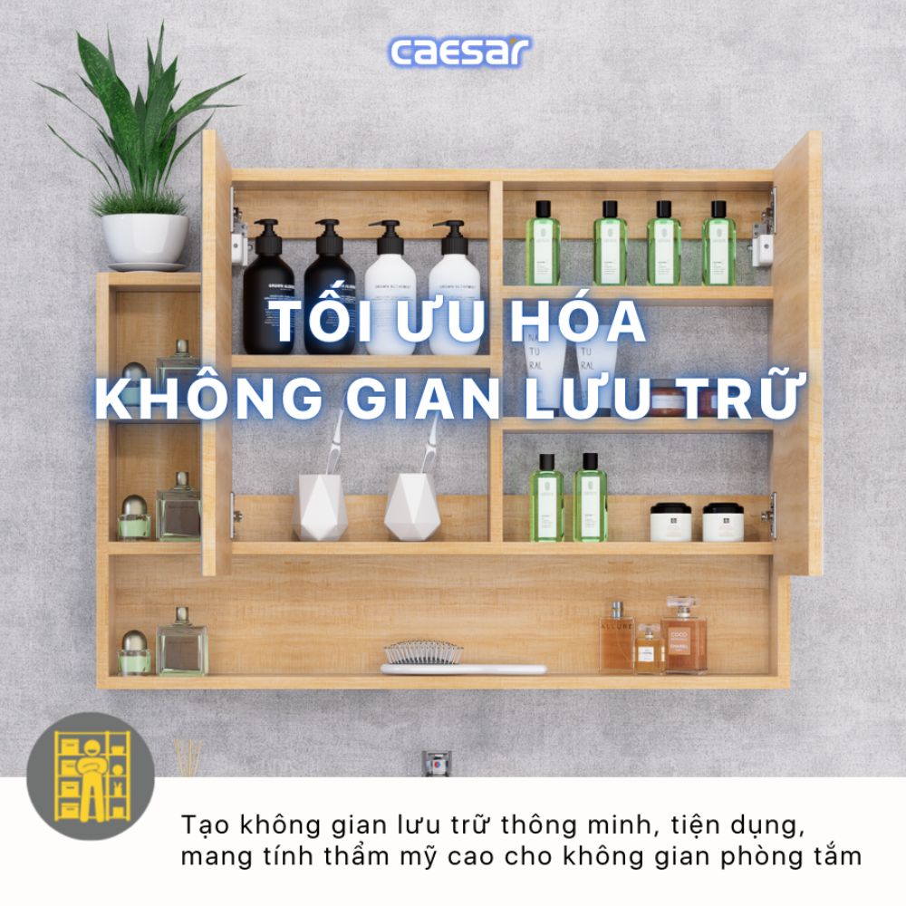 Tủ gương Caesar EM01100W7V - 4