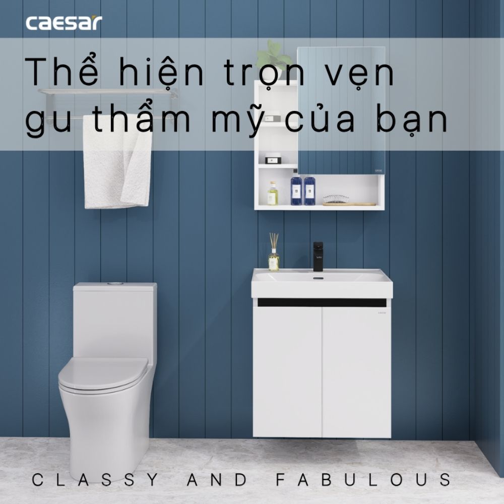 Bộ tủ lavabo Caesar LF5356+EH15356AV - 3