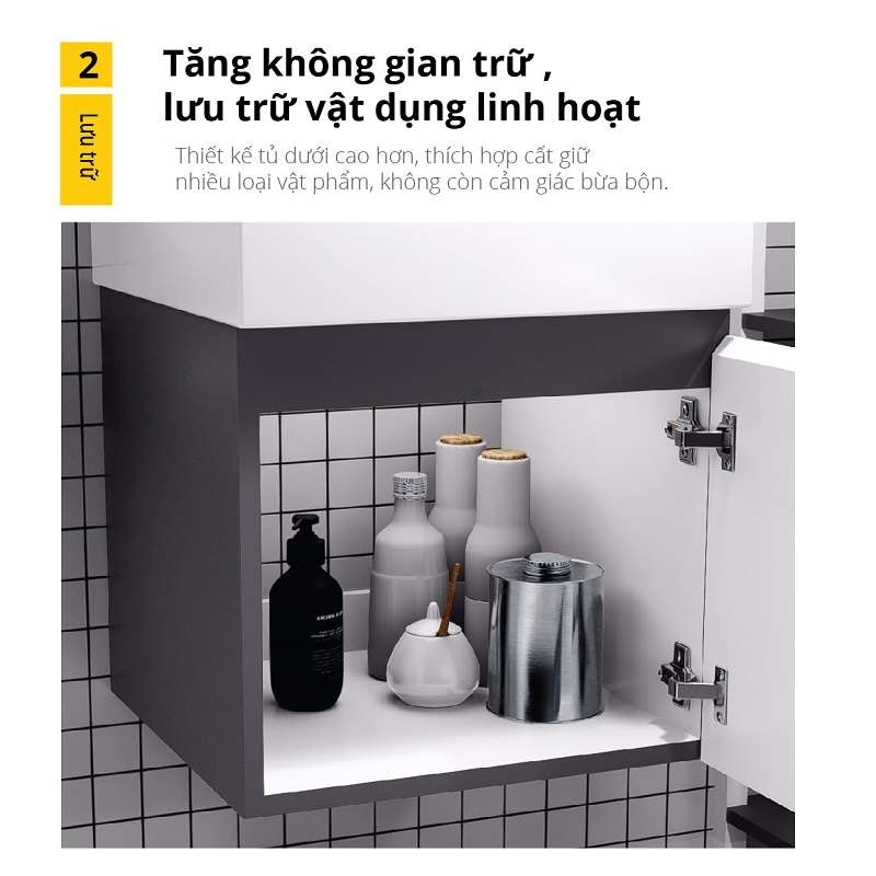 Bộ tủ lavabo Caesar LF5255+EH05255ATGV - 7