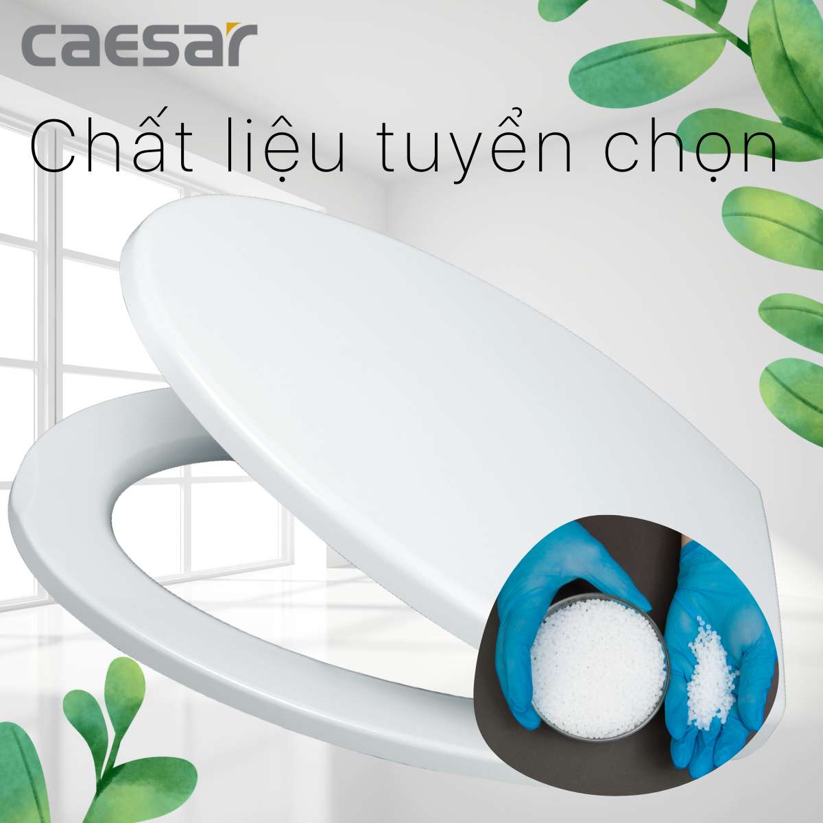 Nắp bồn cầu đóng êm Caesar MU234 - 7