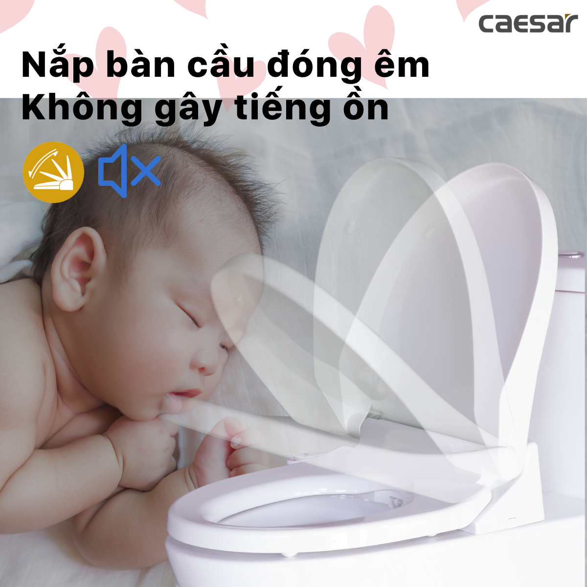 Nắp rửa điện tử Caesar TAF400H (TAF400H-PW) - 12