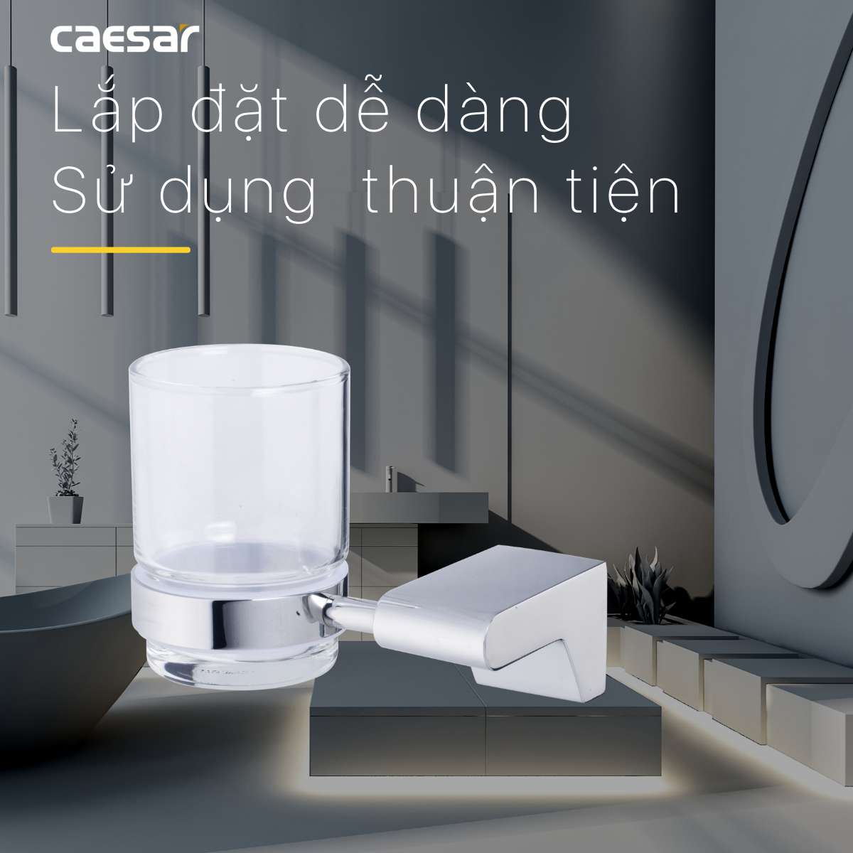 Kệ để bàn chải răng Caesar Q8803 - 11