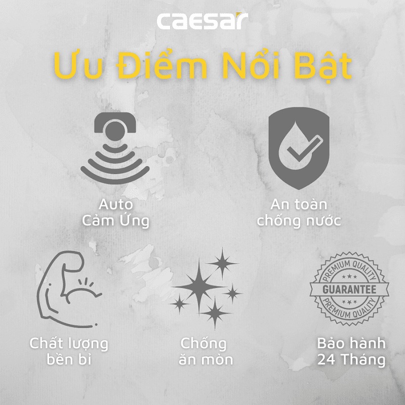 Vòi chậu lavabo cảm ứng nước lạnh Caesar A912 - 10