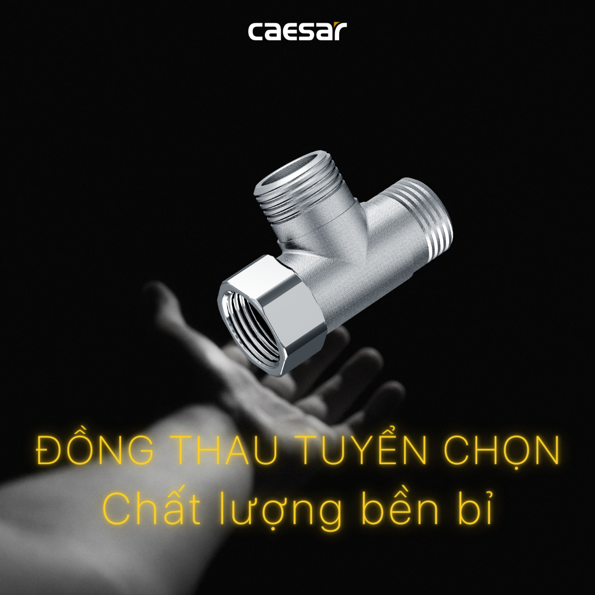 Van chia nước chữ t 2 đường nước Caesar BF403T - 7