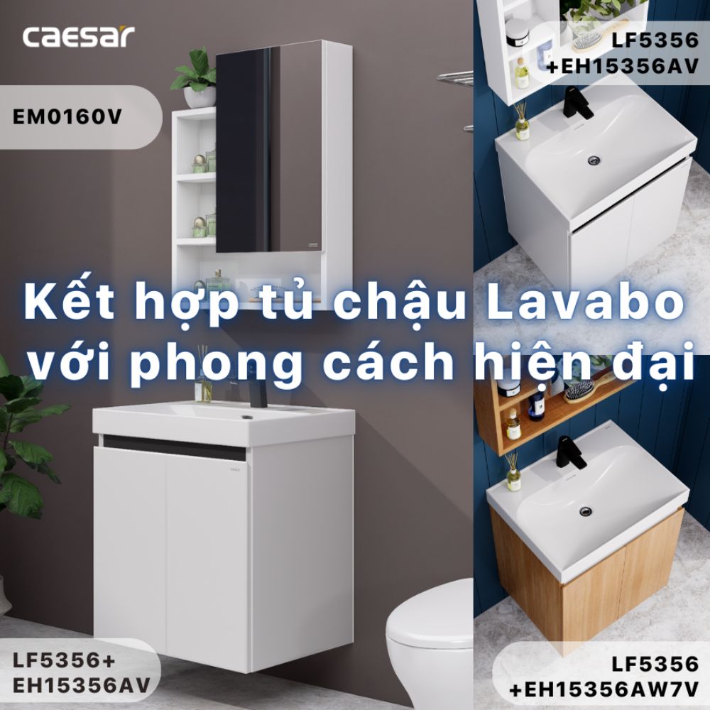 Chậu rửa lavabo đặt bàn Caesar LF5356 - 6