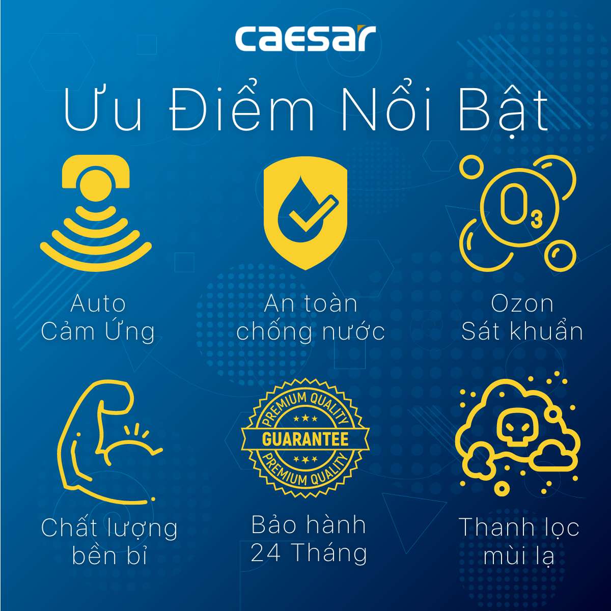 Van tiểu cảm ứng tạo ozon dùng điện Caesar A649OZ - 5
