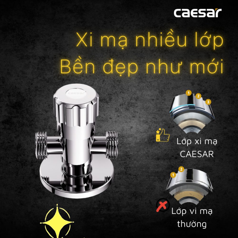 Van khóa nước chữ T Caesar BF428 - 7