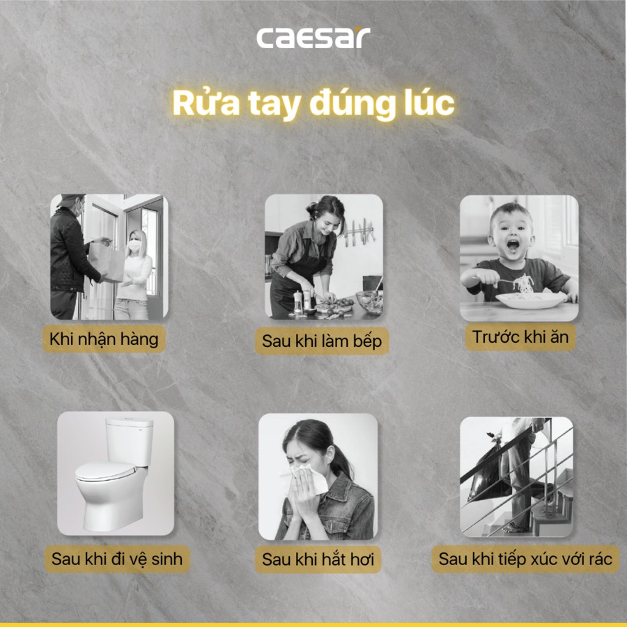 Vòi chậu lavabo nóng lạnh Caesar B490CP / B490CU - 15