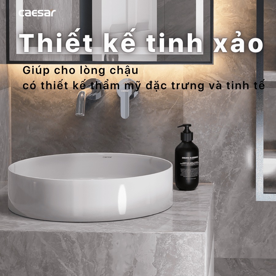 Chậu lavabo đặt bàn Caesar LF5258 - 20