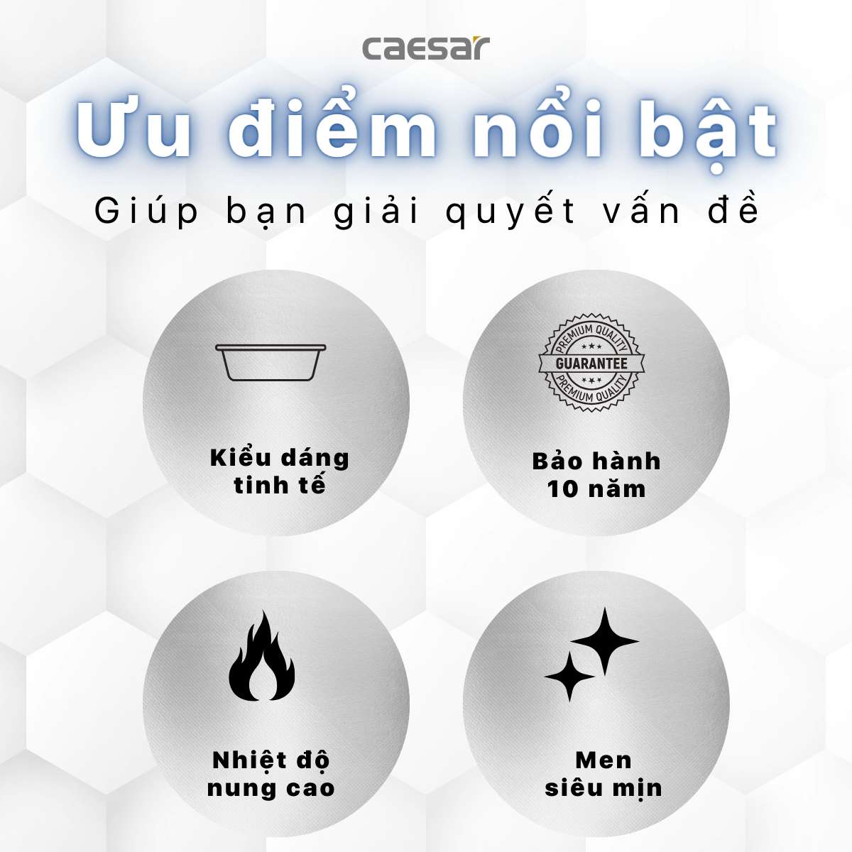 Chậu lavabo dương vành Caesar LF5030 - 7