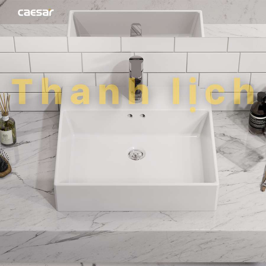 Chậu lavabo đặt bàn Caesar LF5263 - 17
